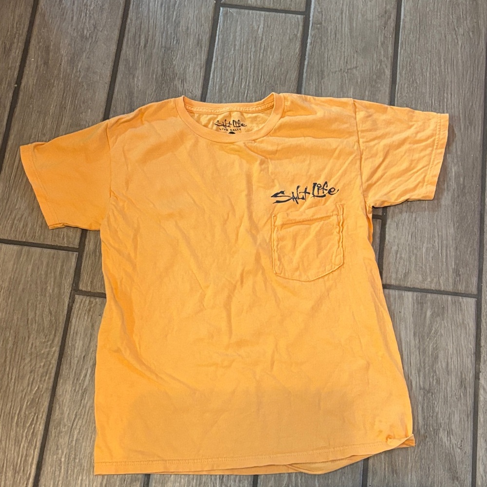 Salt Life Men's Bright Orange Short Sleeve Tee
